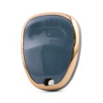 Nano High Quality Cover For Chevrolet Remote Key 3 Button Gray Color CRL-G11J3