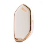Nano High Quality Cover For Kia Remote Key 4 Button White Color KIA-S11J4