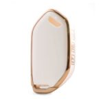 Nano High Quality Cover For Kia Remote Key 8 Button White Color KIA-S11J8