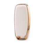 Nano High Quality Cover For Nissan Remote Key 4 Button White Color NS-C11J4B