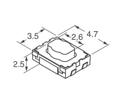 Remote Button Switch Model 3.5X4.7X2.5H